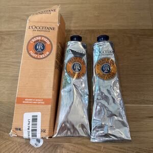 Lot Of 2 L'Occitane Shea Butter Foot Cream 5.2 oz 1 New. 1 Missing A Little